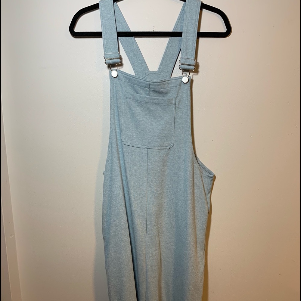 Knit Overall Dress - Size Medium/Large BluishGrey